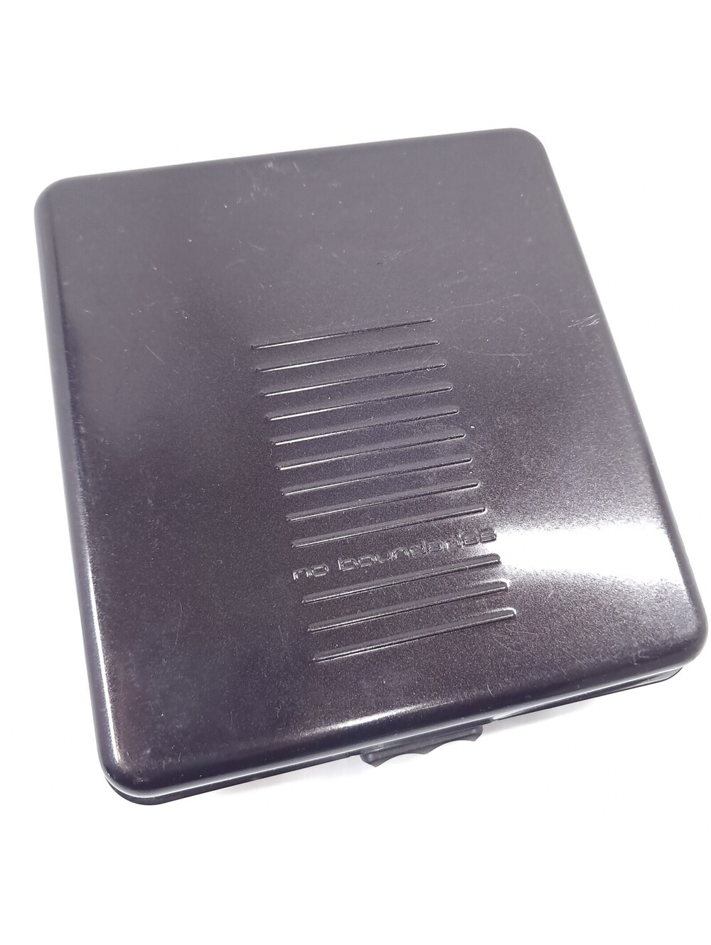 Vintage No Boundaries CD DVD Storage Case Holder Wallet Black 24 Disc Hard metal